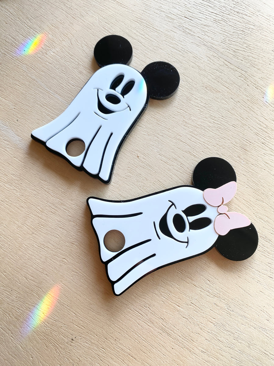 Ghost Mickey Mouse Mug with Ears Topper — BostonCharms