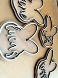 Bunny Outline Name Easter Basket Tags