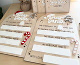 Dear Santa Wood Dry Erase Sign