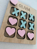 Tic-tac-toe | Custom Name | Valentine's Day (MADE TO ORDER)