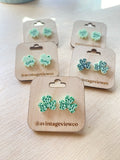 Four Leaf Clover / St. Patricks Day Acrylic Earrings