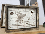 Newman, Ca Street Map Sign with Frame (MADE TO ORDER)