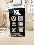 TRIPLE Acrylic QR Code Sign (MADE TO ORDER)