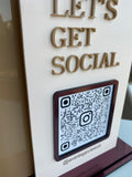 Acrylic QR Code Double Arch Sign (MADE TO ORDER)