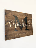 Family Monogram Sign  (MADE TO ORDER)