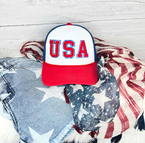 USA Chenille Trucker hats