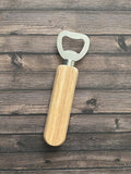 PERSONALIZED Wood & Leather Bottle Openers