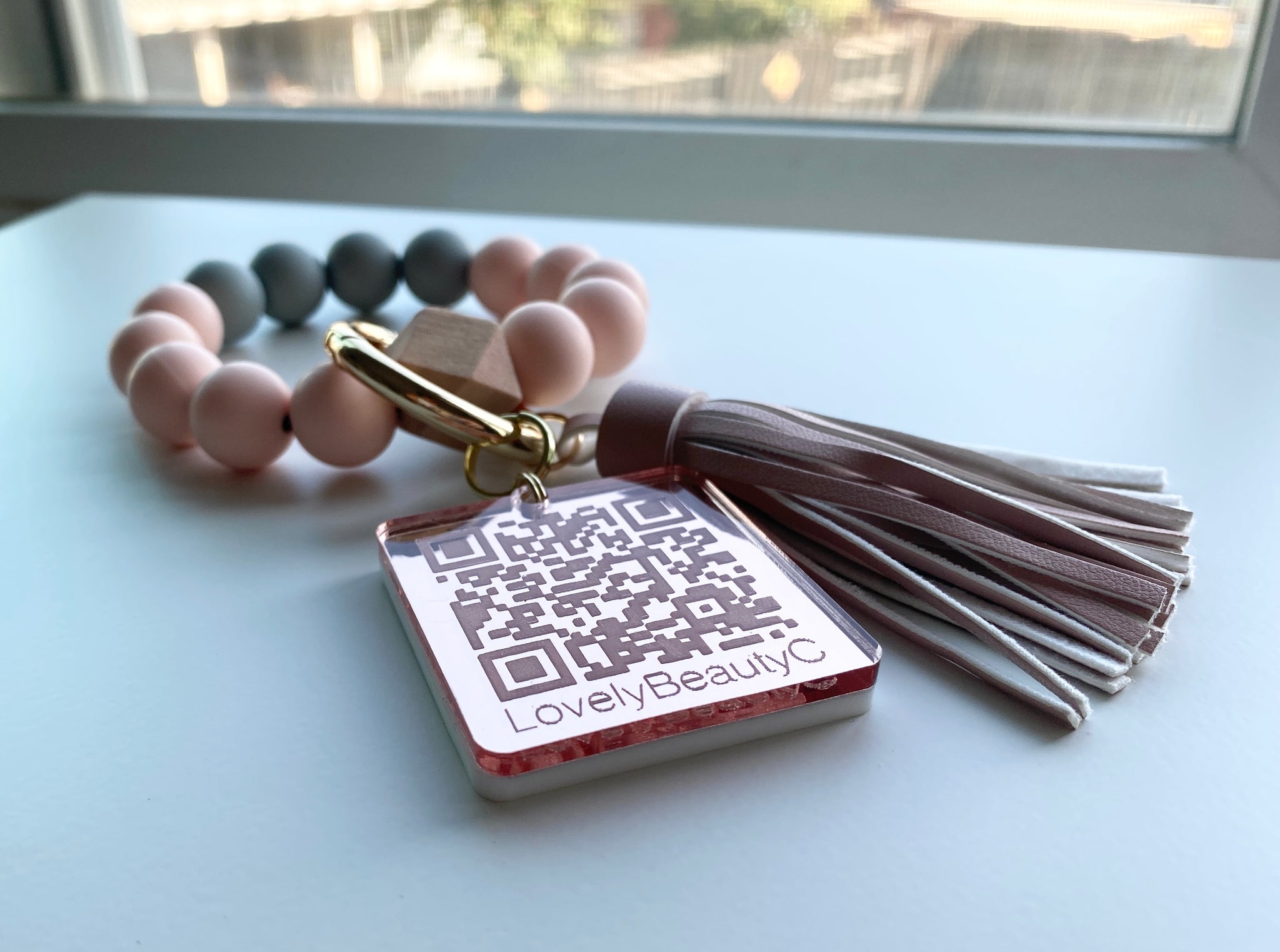 Acrylic/Wood QR code Keychain (MADE TO ORDER) – A Vintage View