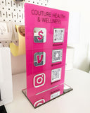 TRIPLE Acrylic QR Code Sign (MADE TO ORDER)